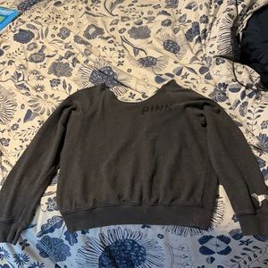 Long Sleeve PINK gray sweater size M